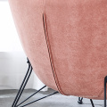 Modern design comfortable soft sponge pink chair home furniture set bedroom relaxing sofa chair